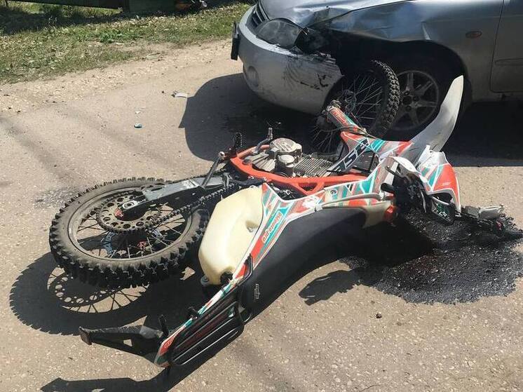 Под Рязанью 15-летний мотоциклист пострадал в ДТП с Kia