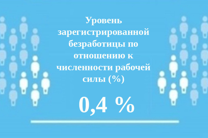Уровень регистрируемой безработицы в Чувашии составил 0,4 %