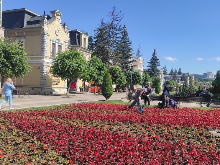 В Кисловодске завершилась первая волна озеленения