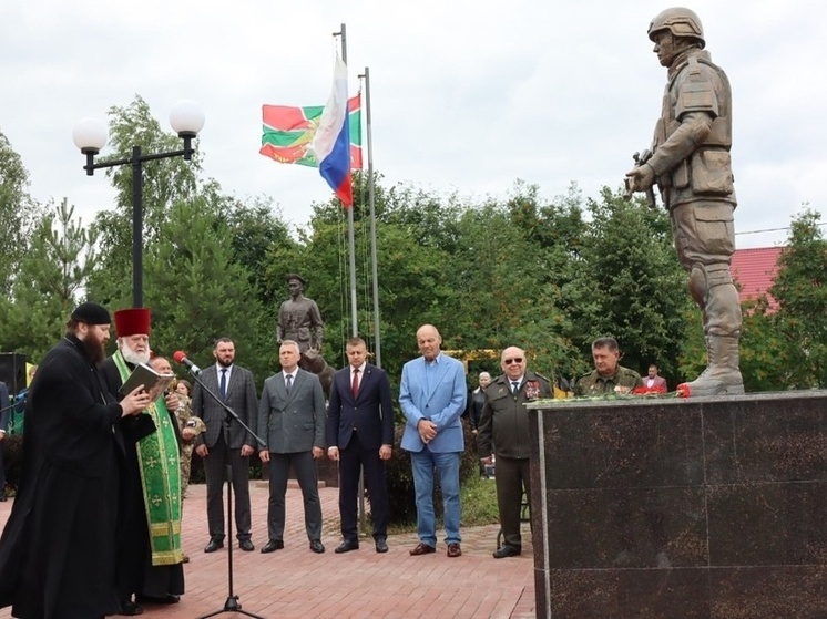 В Липецкой области открыли памятник участникам СВО в Тербунах