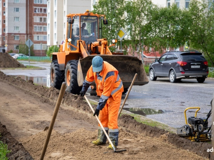 Протяженность нового тротуара в Нарьян-Маре составит 160 метров