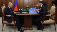 Путин провёл рабочую встречу с врио главы Тамбовской области Первышовым: видео