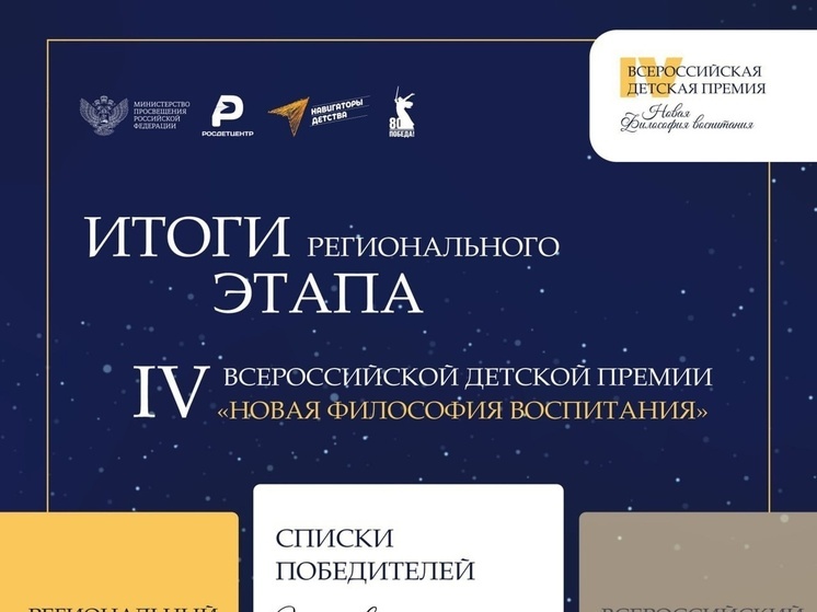 В Калмыкии прошел региональный этап детской премии