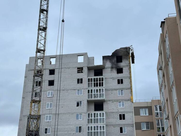 Строящийся дом и предприятие пострадали от атаки ВСУ в Ельце