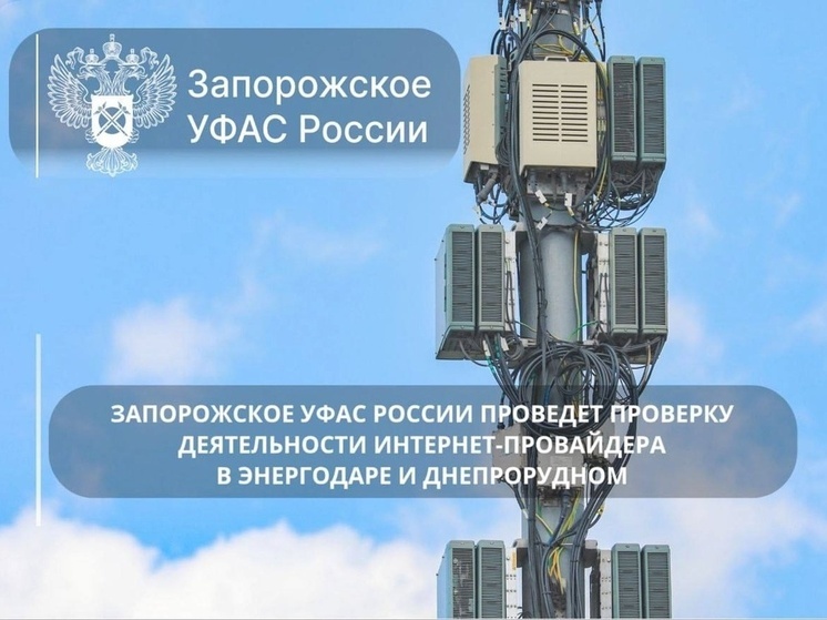 Запорожское УФАС России проведет проверку интернет-провайдера в Энергодаре и Днепрорудном