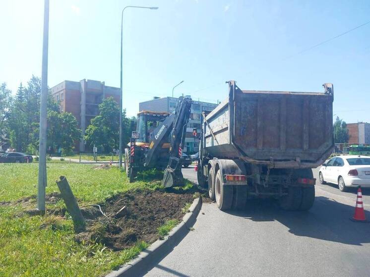 Ремонтные работы начались на круговом движении по улице Инженерной