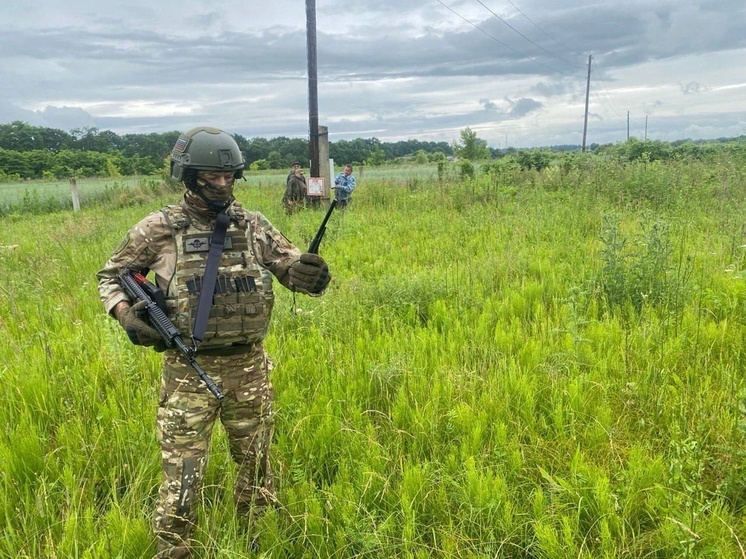 Добровольцы «Барс-Курск» обеспечили безопасность ремонта в Глушковском районе
