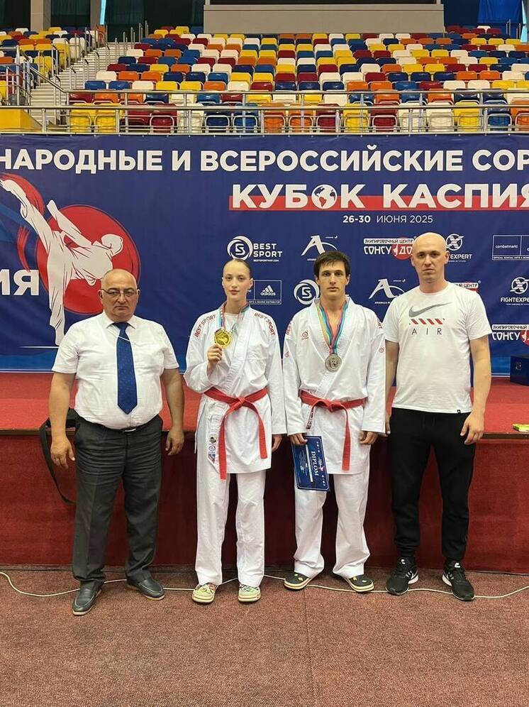 Осетинские каратисты собрали букет из девяти медалей на турнире «Кубок Каспия»