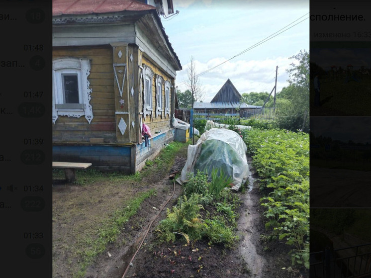 В Угличском районе вода ушла из огородов самой красивой деревни