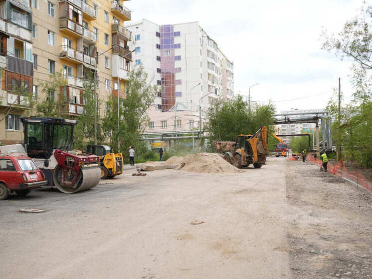 В Якутске завершают капитальный ремонт улицы Белинского