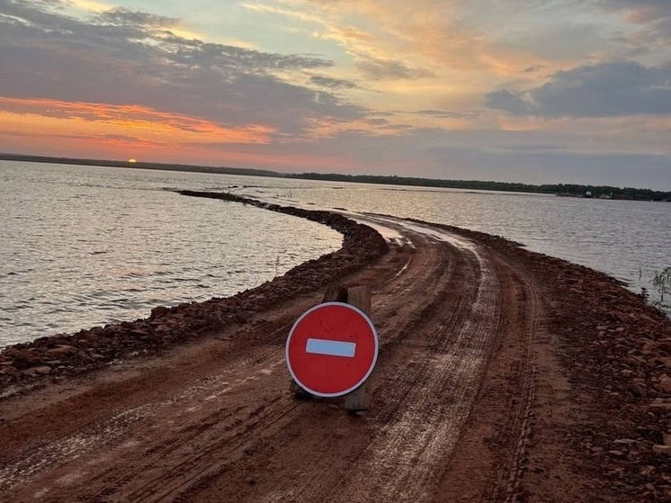 На переправе через Мезень у деревни Кимжа уровень воды резко вырос