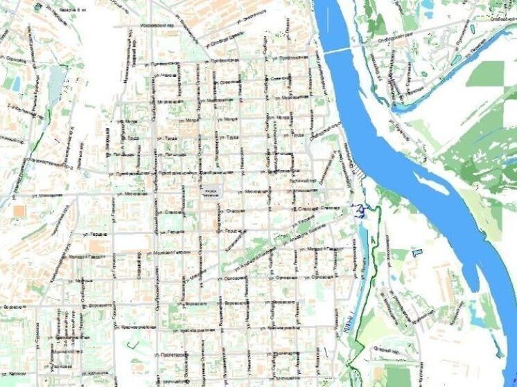 Цифровая карта Кирова теперь отражает новые названия улиц