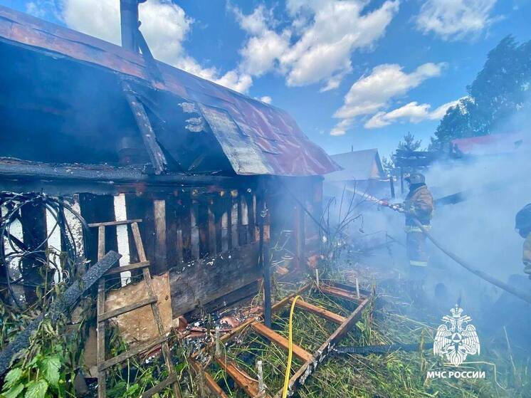 В Тверской области дом сгорел из-за неисправной электроплитки