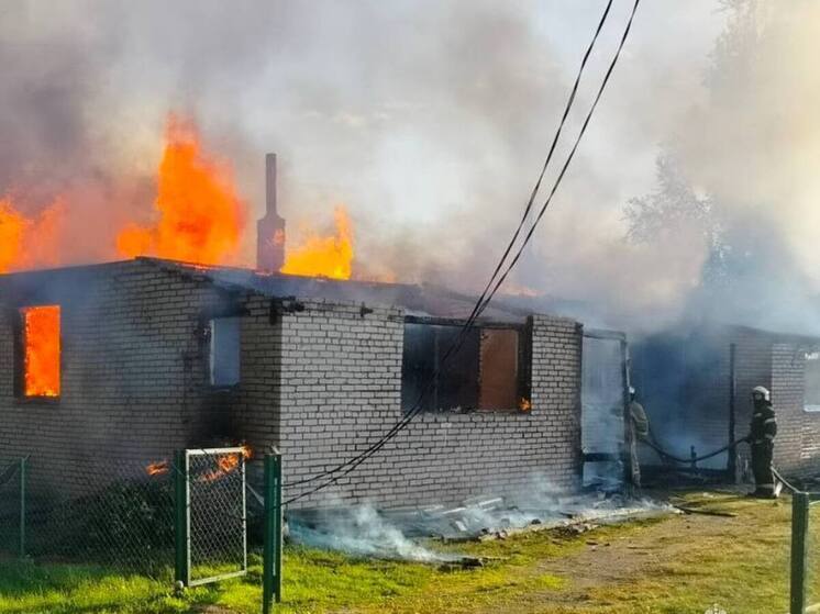 За сутки в Новгородской области сгорело 3 здания и мусор