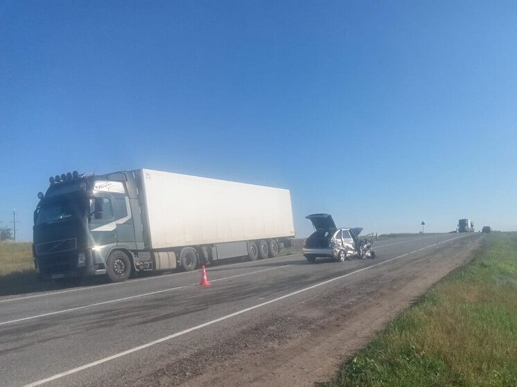 В Волгоградской области в ДТП с фурой пострадал водитель «Лады»
