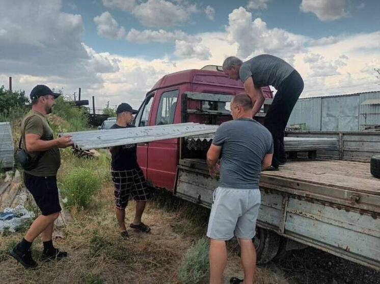 На Херсонщине единороссы участвуют в восстановлении поврежденных ВСУ домов