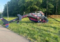 В Майкопском районе Республики Адыгея частный вертолет Bell-407 совершил жесткую посадку вне аэродрома