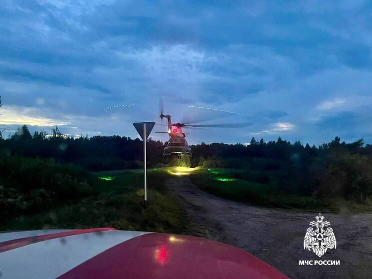 В Тверь больного ребенка доставили на вертолете МЧС