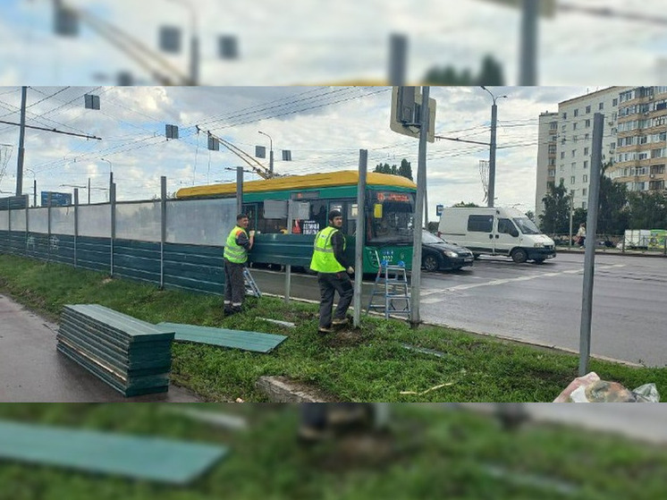 В Терновке в Пензе приступают к замене шумозащитных экранов