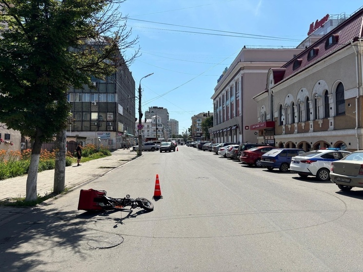 В Орле иномарка сбила велосипедиста