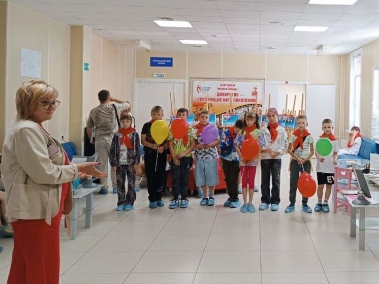 Пензенский центр крови проводит уроки здоровья и донорства для детей в летних лагерях