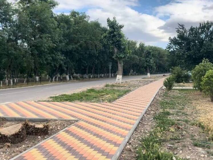 В Кировском округе Ставрополья благоустраивают центр села Орловка