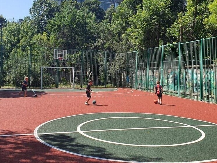 В Краснодаре обновили три спортплощадки