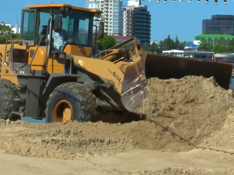 В Анапе убрали порядка 4,4 километра защитного вала на побережье