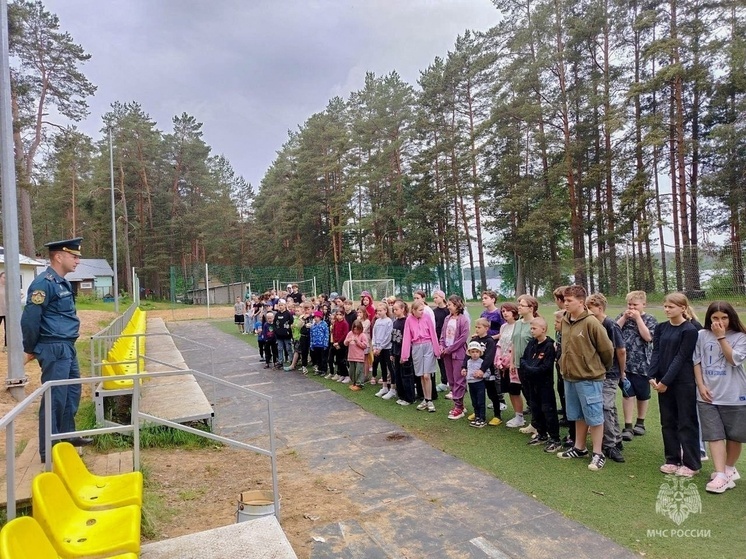 Псковские спасатели проводят профилактические занятия с детьми