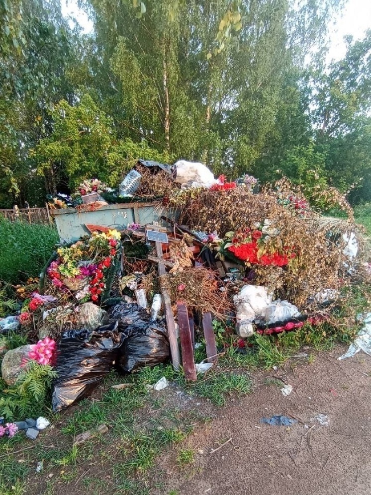 В Тверской области людей возмутило состояние кладбища