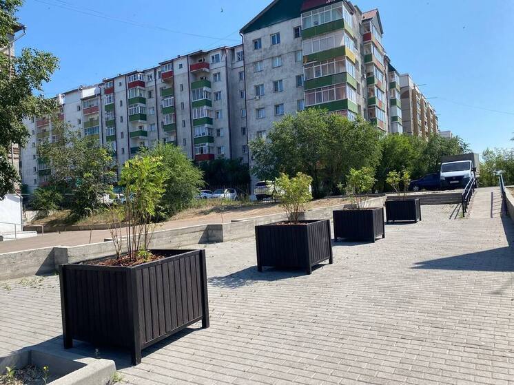 В Октябрьском районе Улан-Удэ появилась мобильная зелёная зона