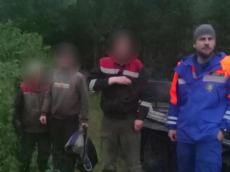 Спасатели вывели из леса трех заблудившихся мужчин в Тосненском районе