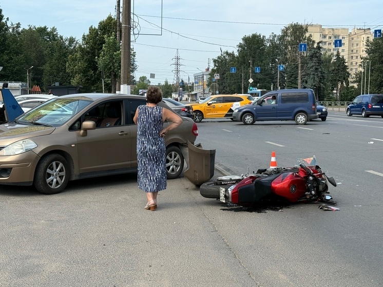 В Твери у «Рубина» случилась жесткая авария с мотоциклистом