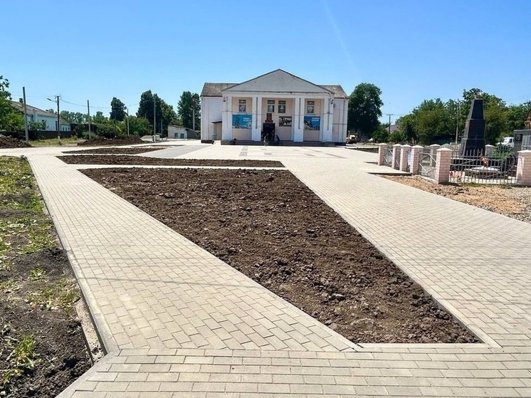 В Белореченском районе идет благоустройство зеленой зоны