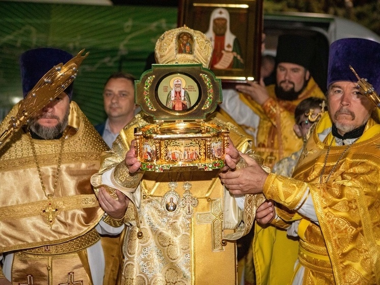 В Калмыкии побывал ковчег с мощами святителя Тихона