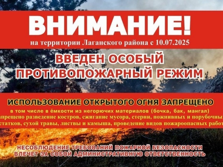 В муниципалитете Калмыкии ввели особый противопожарный режим