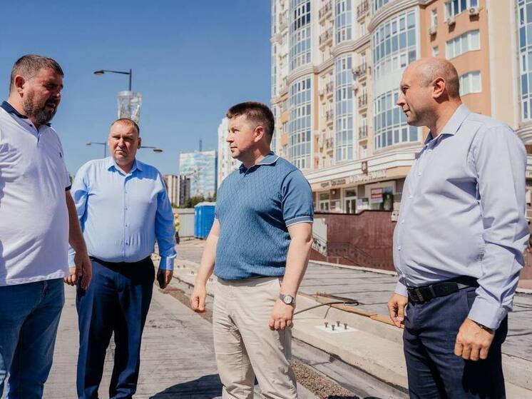 Роман Ченцов проверил ход ремонта ключевых мостов Липецка