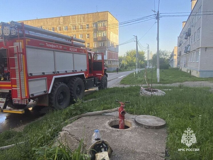 Квартира на 15 этаже загорелась в Туле