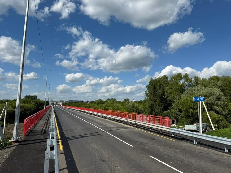 В Далматово отремонтировали мост через реку Исеть