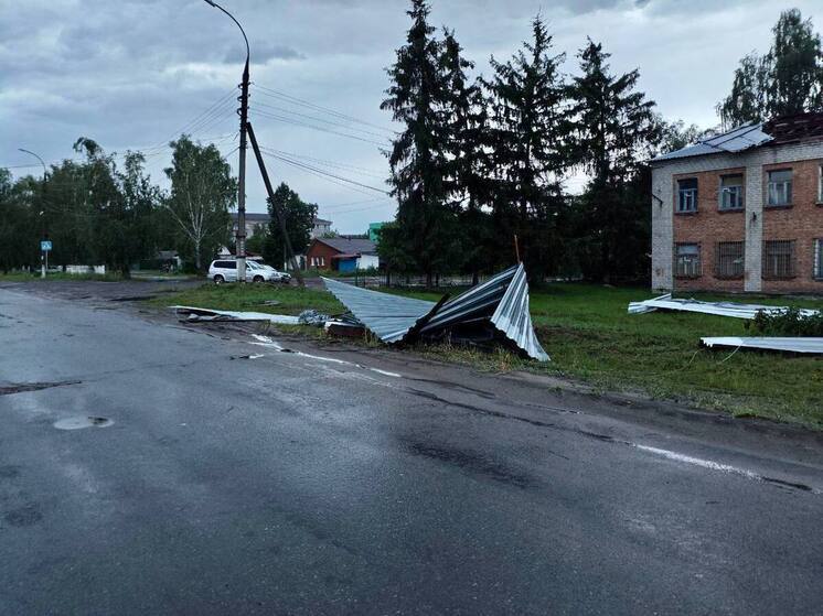 Льгов в Курской области остался без света из-за урагана