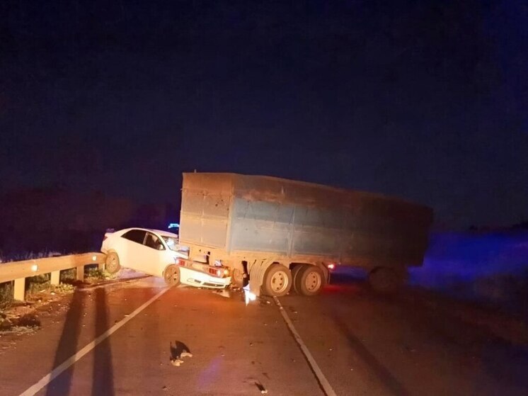 В Волгоградской области прицеп выехал на встречку и задел иномарку