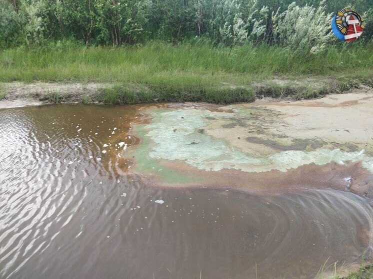 Эксперты назвали причину странного цвета воды в озере Ноябрьска