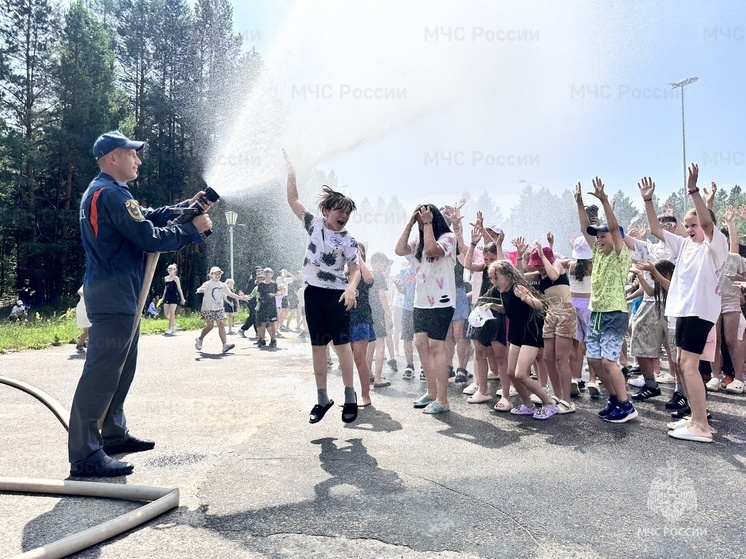 Пензенские спасатели провели урок безопасности в детском лагере «Звездочка»