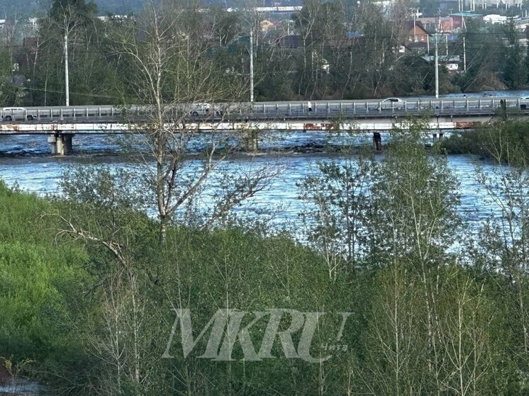 Разлившаяся Читинка почти поднялась до моста на улице Ярославского
