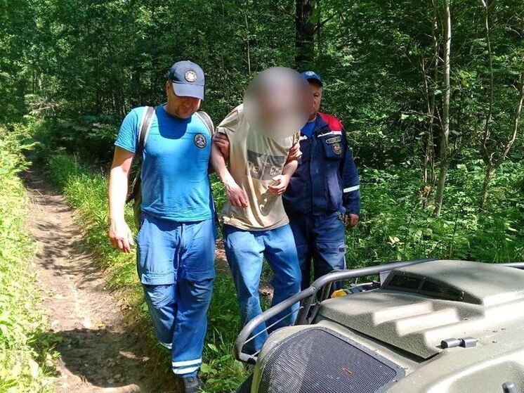 Спасатели эвакуировали из леса в Лодейнопольском районе пострадавшего мужчину