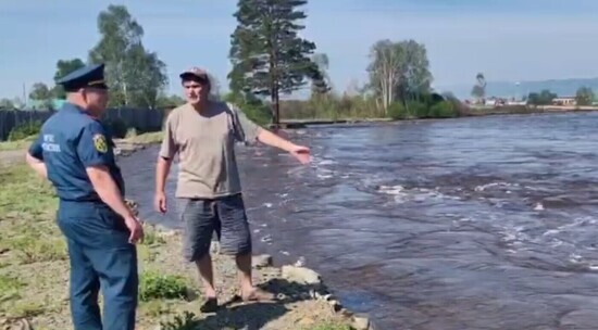 Опубликованы кадры подтопленных участков в Забайкалье: уровень воды снижается