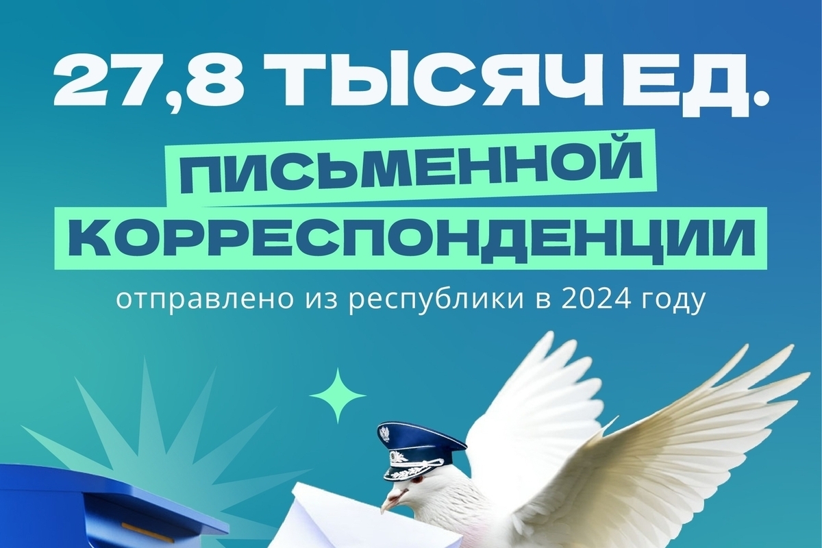 В прошлом году жители Башкирии отправили более 27 млн писем