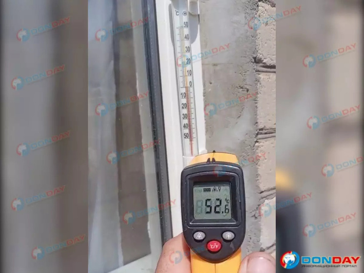 В Азове Ростовской области воздух прогрелся до +52 градусов