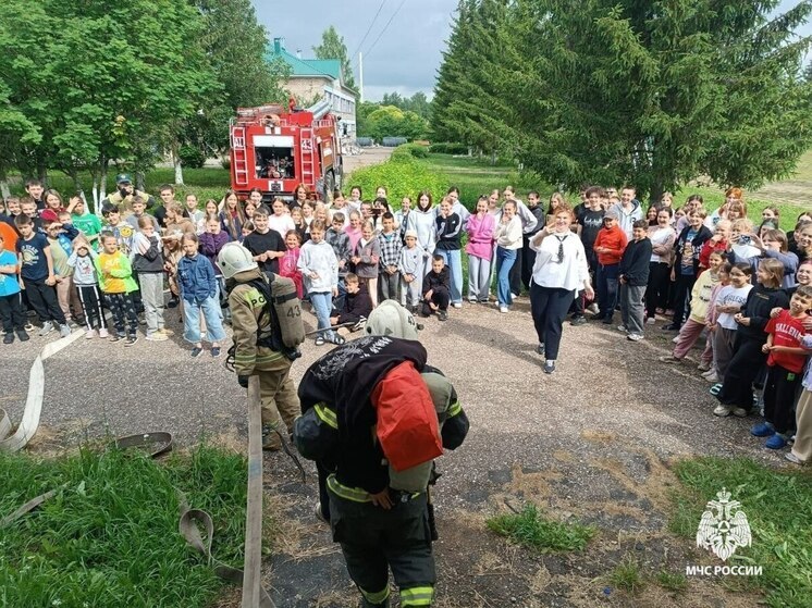 В детском лагере в Башкирии провели учения по пожарной безопасности
