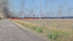 Бойцы ВС РФ ликвидировали пожар на поле в херсонской Васильевке
